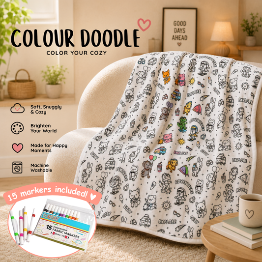 ColourDoodle™ - DIY Coloring Blanket 60x40"